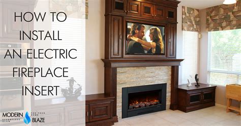 how to install electric fireplace insert